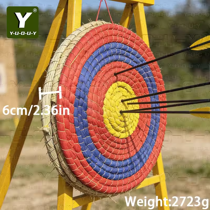 Y-U-O-U-Y Handwoven Straw Target CB5006