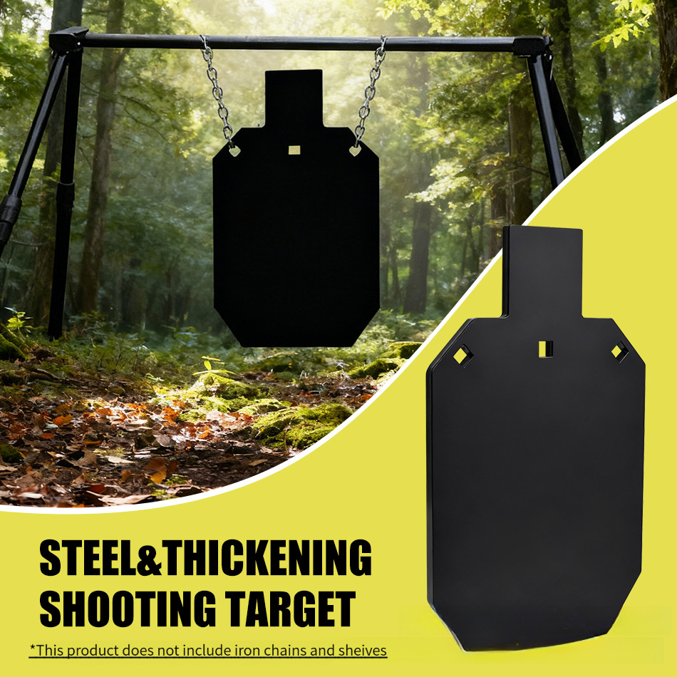 YUOUY AR500 Steel Shooting Target 17.8 x 30.5 cm, Chain not included