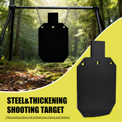 YUOUY AR500 Steel Shooting Target 17.8 x 30.5 cm, Chain not included