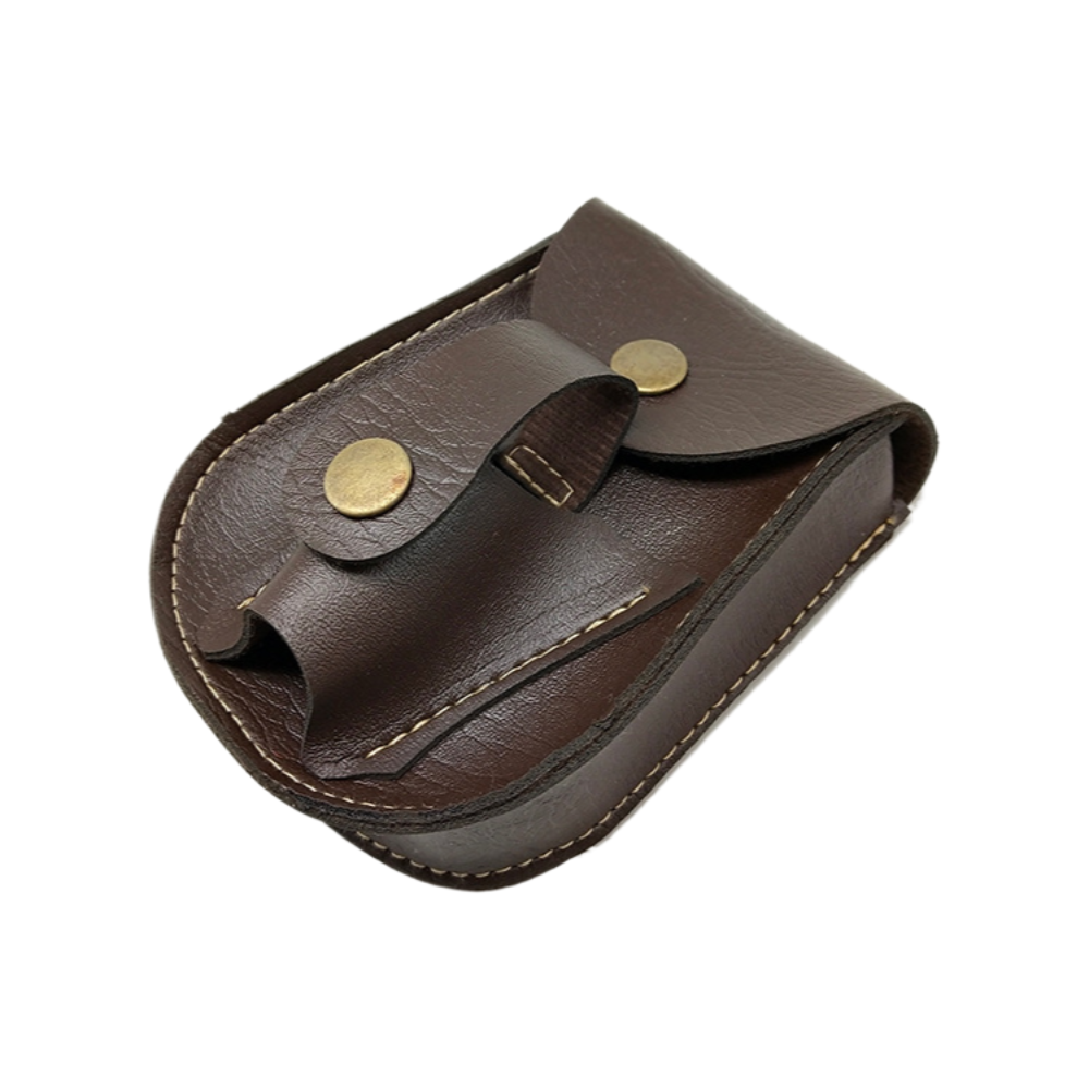 YUOUY 2 in 1 Hunting Slingshot Pouch, Hunting Catapult Leather Slingshot Ammo Balls Pouch Bag Case(Ammo and Slingshot not Included)