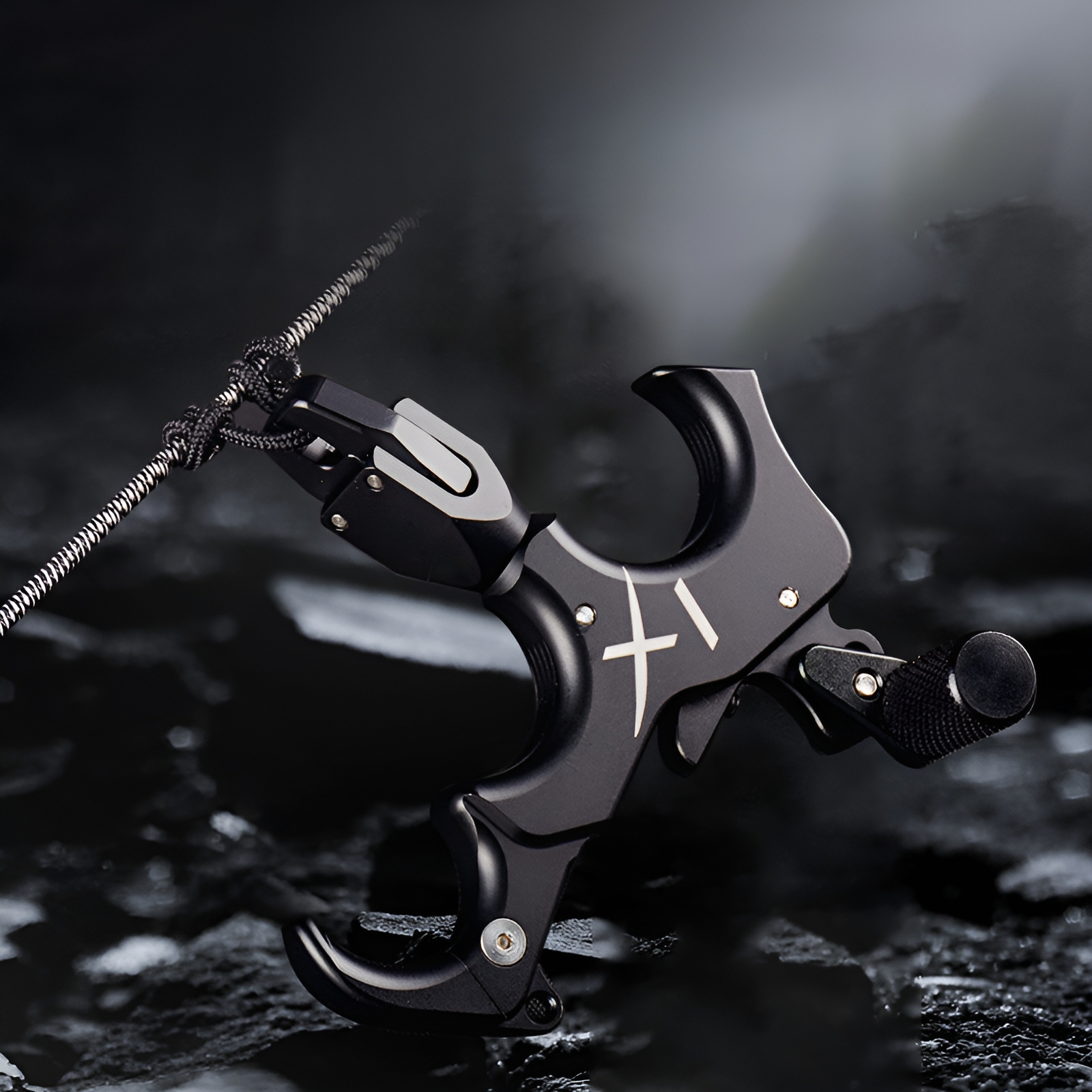 YUOUY Compound Bow Thumb Bow Release, 3&4 Finger Grip Adjustable Archery Release Aids, for Both Right and Left Handers, for Both Youth and Adults, Adjustable Sensitivity and Angle