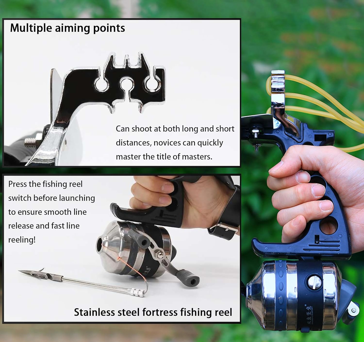 YUOUY Fishing Slingshot Set for Outdoor Hunting YY-BL25