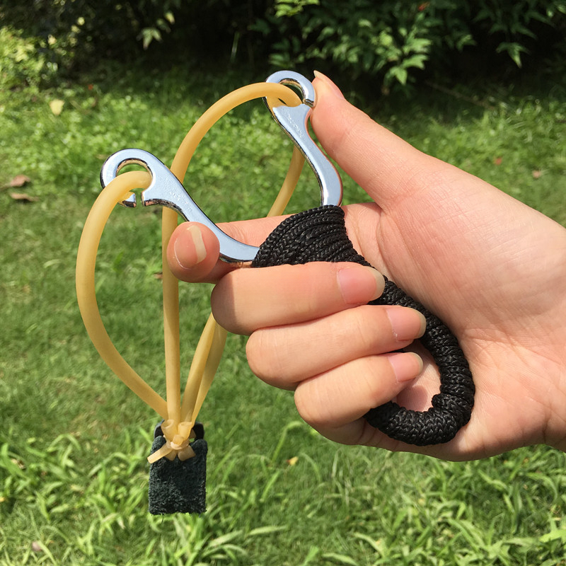 YUOUY Slingshots for Adults Hunting, Stainless Steel Sling Shot for Shooting, Professional Tactical Metal Slingshot