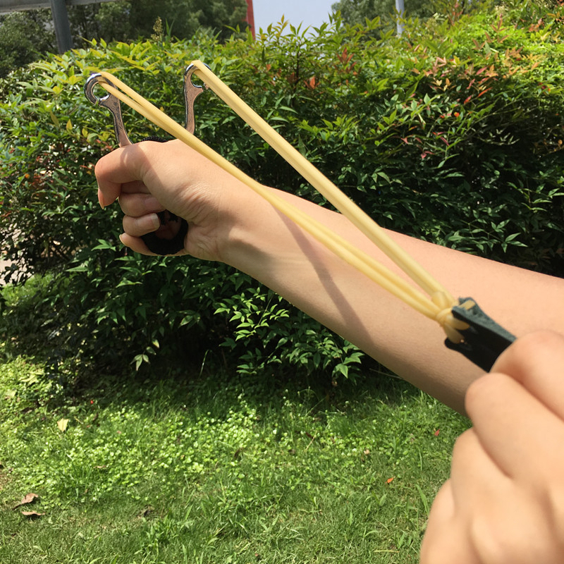 YUOUY Slingshots for Adults Hunting, Stainless Steel Sling Shot for Shooting, Professional Tactical Metal Slingshot