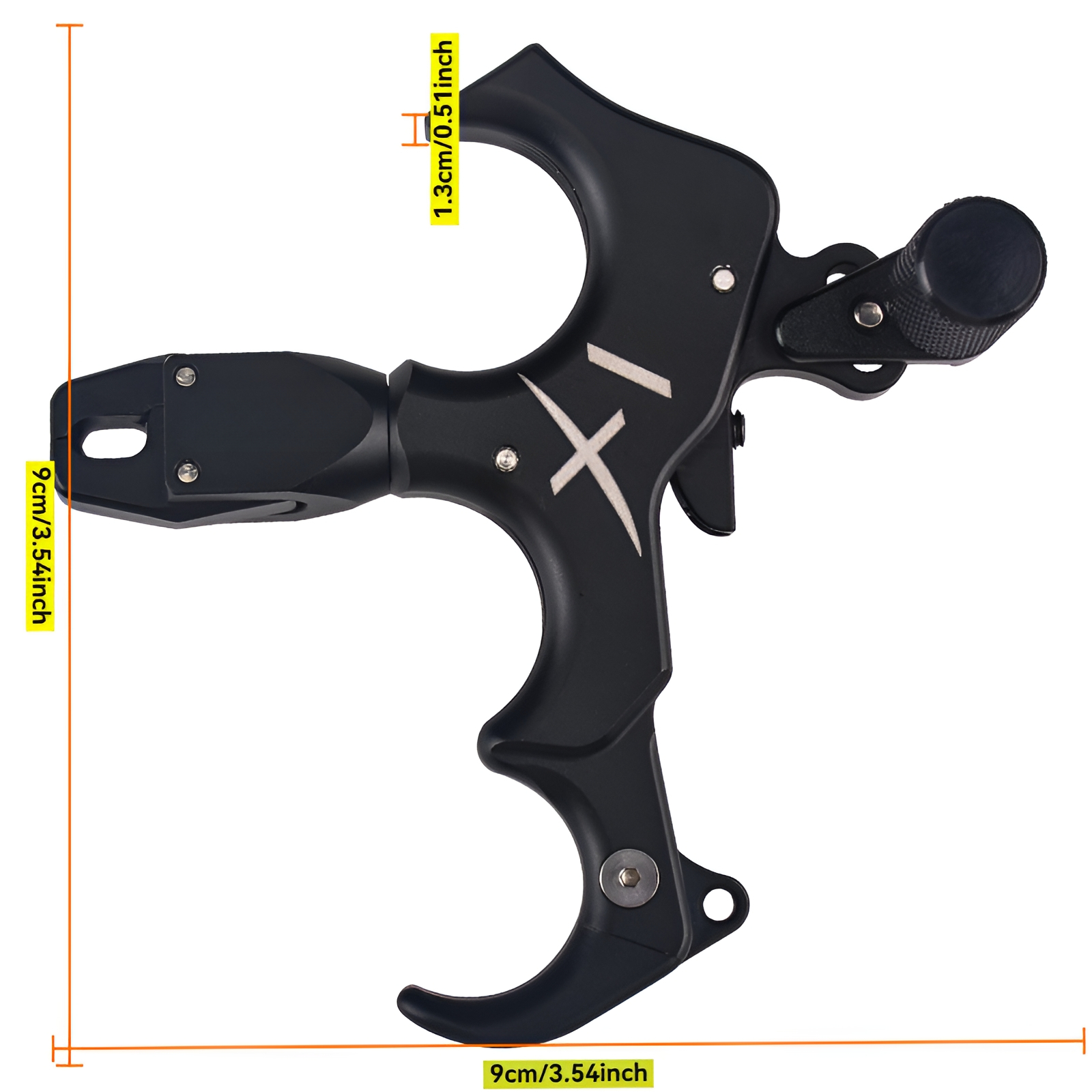 YUOUY Compound Bow Thumb Bow Release, 3&4 Finger Grip Adjustable Archery Release Aids, for Both Right and Left Handers, for Both Youth and Adults, Adjustable Sensitivity and Angle