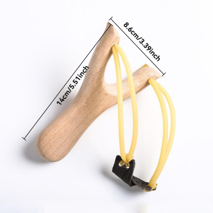 YUOUY Solid Wooden Slingshot with Classic Construction Hunting Slingshot for Catapult Game, Outdoor, Hunting-for Kids/Children/Adult