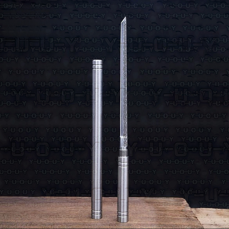 A Pair Of Stainless Steel Portable Dinner Knives