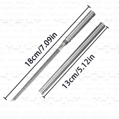 A Pair Of Stainless Steel Portable Dinner Knives