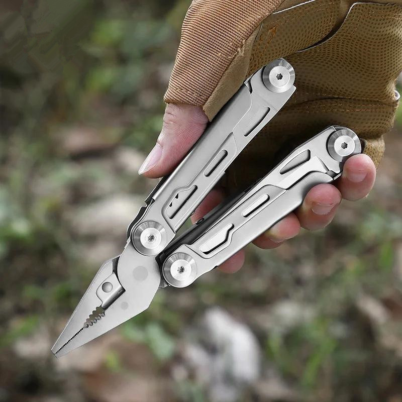 Folding Stainless Steel Multitool for Camping & Hiking, EU Warehouse
