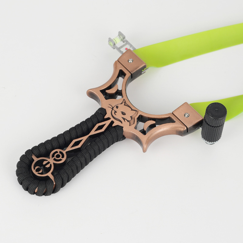 YUOUY Adult Outdoor Hunting Slingshot with Infrared Light Sight and Leveling Instrument YY-FH