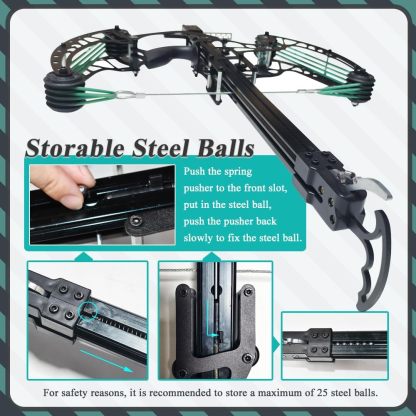 Ball Bearing Bow, Compound Bow Set That Shoots Steel Balls with Continuous Shooting YY-weilongwr