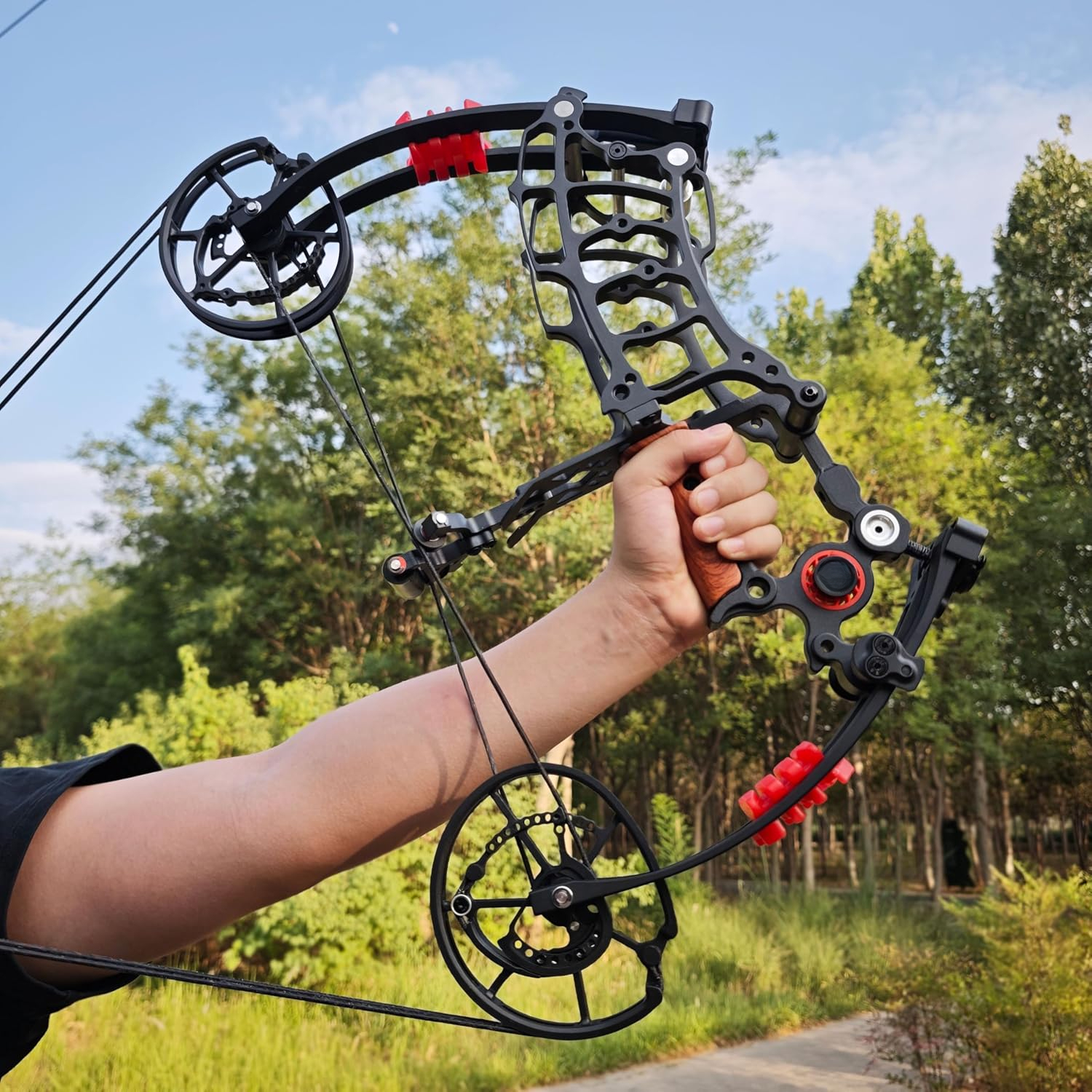 YY-001 Archery Compound Bow Set Arrows and Steel Balls Dual Purpose Bow