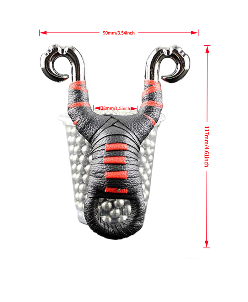 YUOUY SlingShots, High Velocity Powerful Sling Shots for Hunting, Adult Man Outdoor Stainless Steel Slingshots Pocket Shooting Slingshot