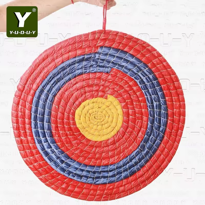 Y-U-O-U-Y Handwoven Straw Target CB5006