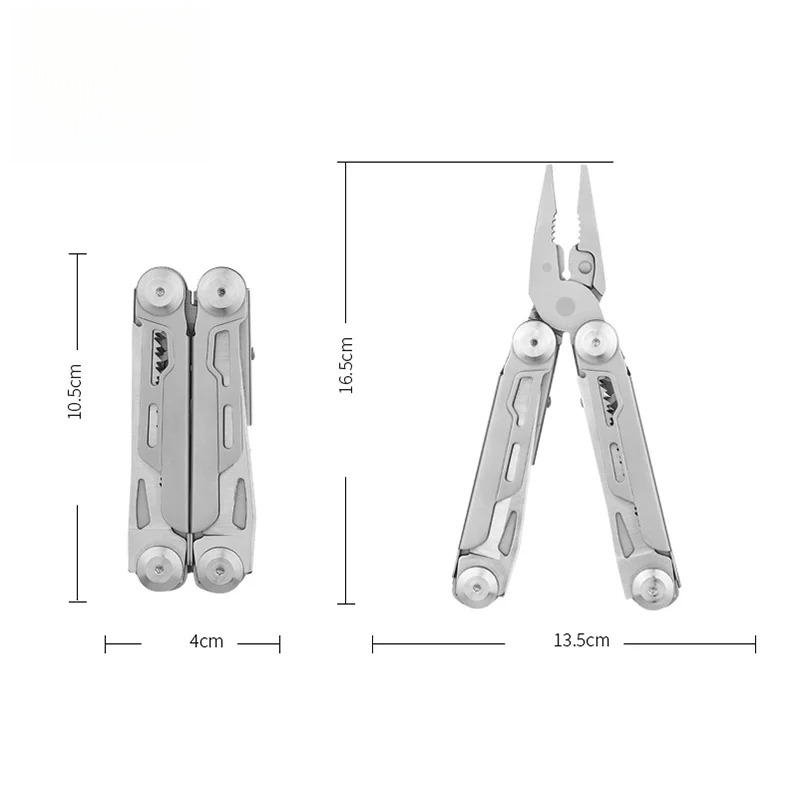 Folding Stainless Steel Multitool for Camping & Hiking, EU Warehouse