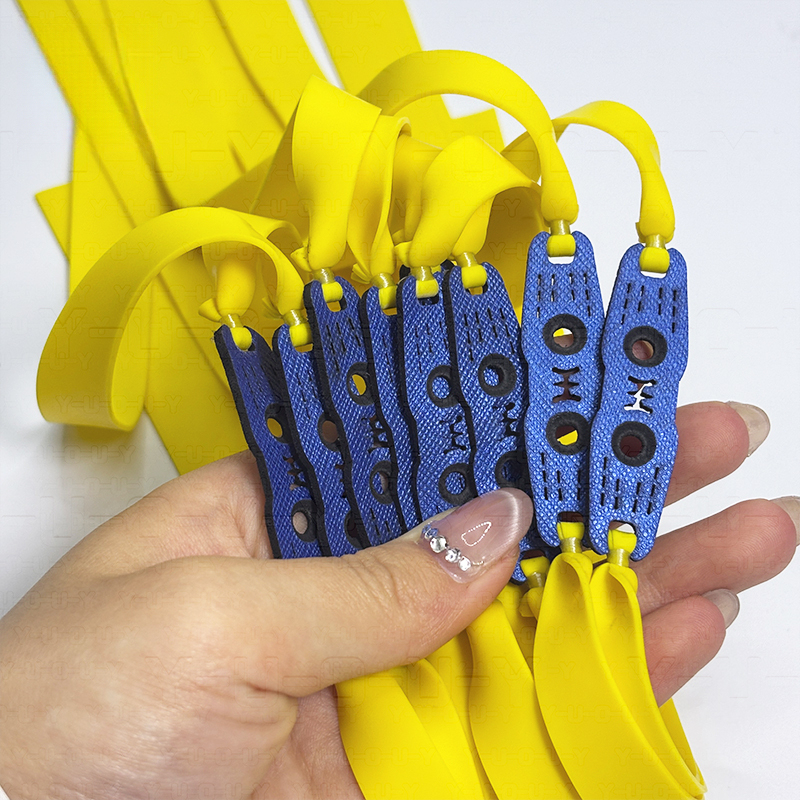 50pcs Yellow Flat Latex Band