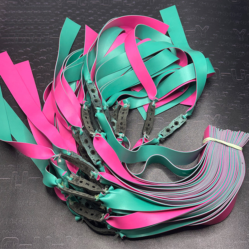 Blue/Pink Flat Latex Band