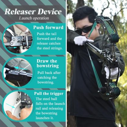 Ball Bearing Bow, Compound Bow Set That Shoots Steel Balls with Continuous Shooting YY-weilongwr