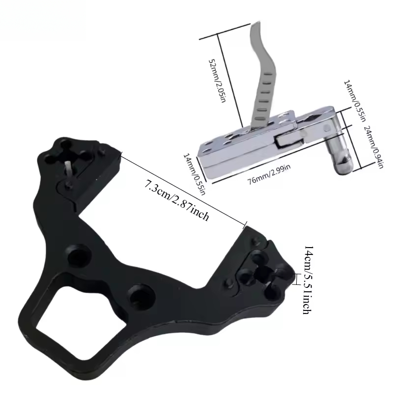 DIY Professional Multi-Function Outdoor Tool Parts with Screws Front Bow Gate and Non-slip Grip