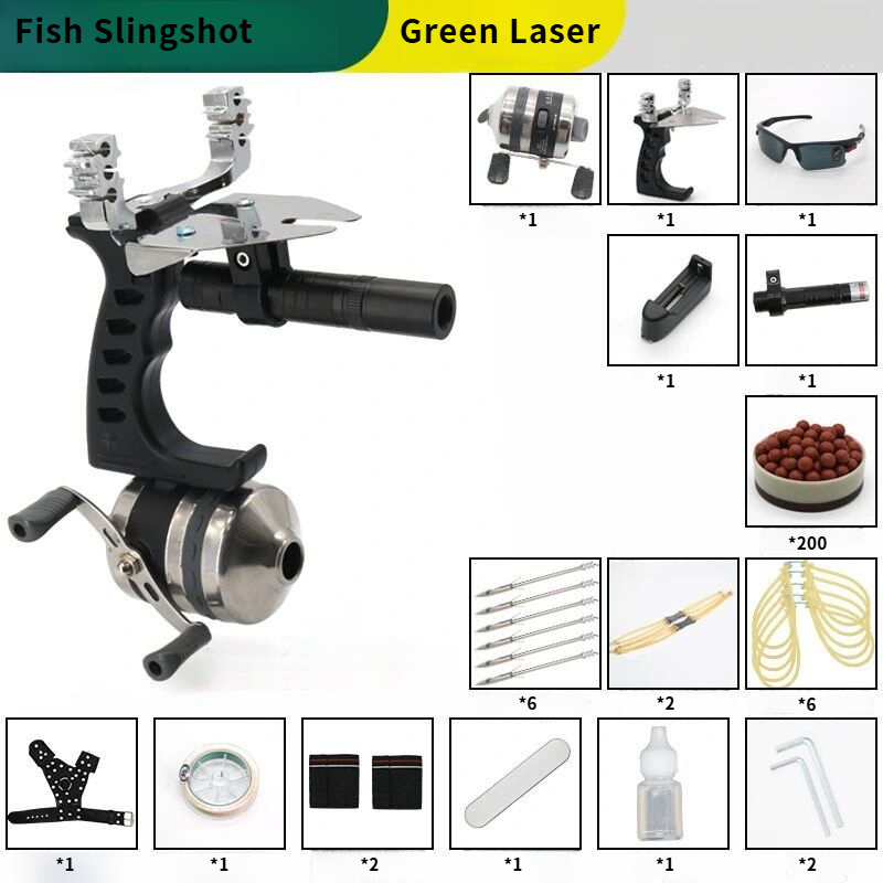 YUOUY Fishing Slingshot Set for Outdoor Hunting YY-BL25