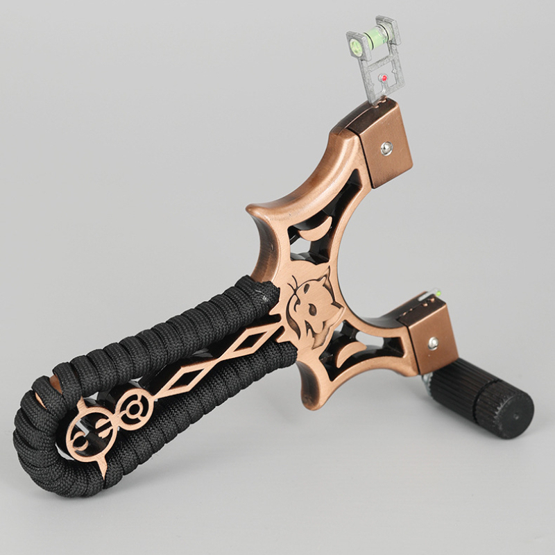 YUOUY Adult Outdoor Hunting Slingshot with Infrared Light Sight and Leveling Instrument YY-FH