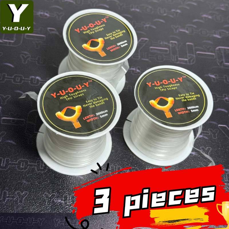 50pcs Yellow Flat Latex Band