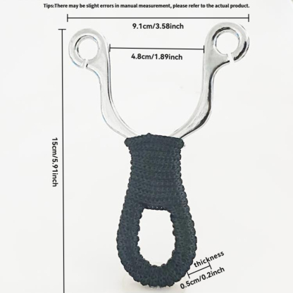 YUOUY Slingshots for Adults Hunting, Stainless Steel Sling Shot for Shooting, Professional Tactical Metal Slingshot