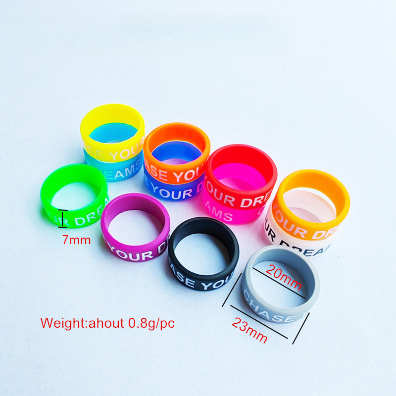 YY-C100 Silicone Anti Slip Rubber Ring for Slingshot (100Pcs Random Mixed)