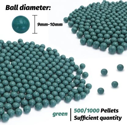 9mm-10mm Precision Clay Slingshot Ammo YY-Green9/10