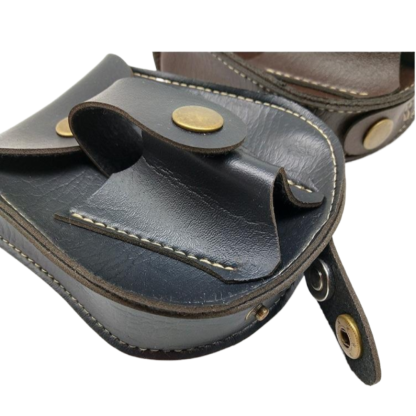 YUOUY 2 in 1 Hunting Slingshot Pouch, Hunting Catapult Leather Slingshot Ammo Balls Pouch Bag Case(Ammo and Slingshot not Included)