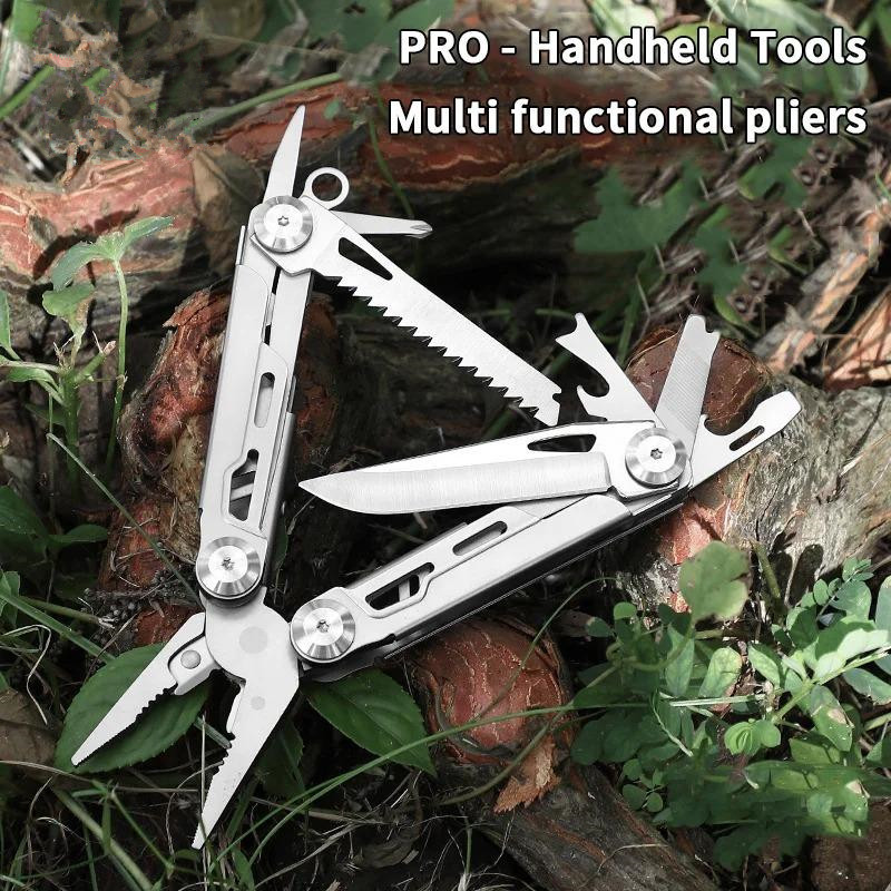 Folding Stainless Steel Multitool for Camping & Hiking, EU Warehouse