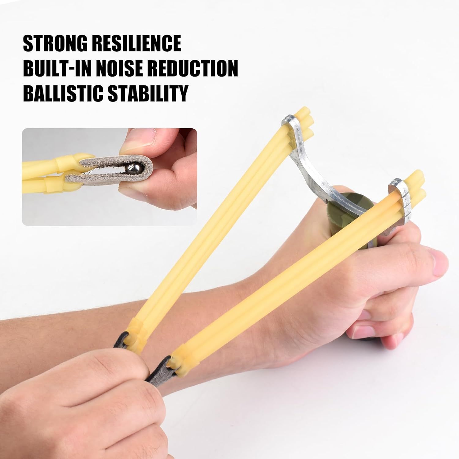 10pcs Six Stripes Slingshot Rubber Bands YY-FOX33