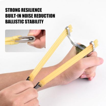 10pcs Six Stripes Slingshot Rubber Bands YY-FOX33