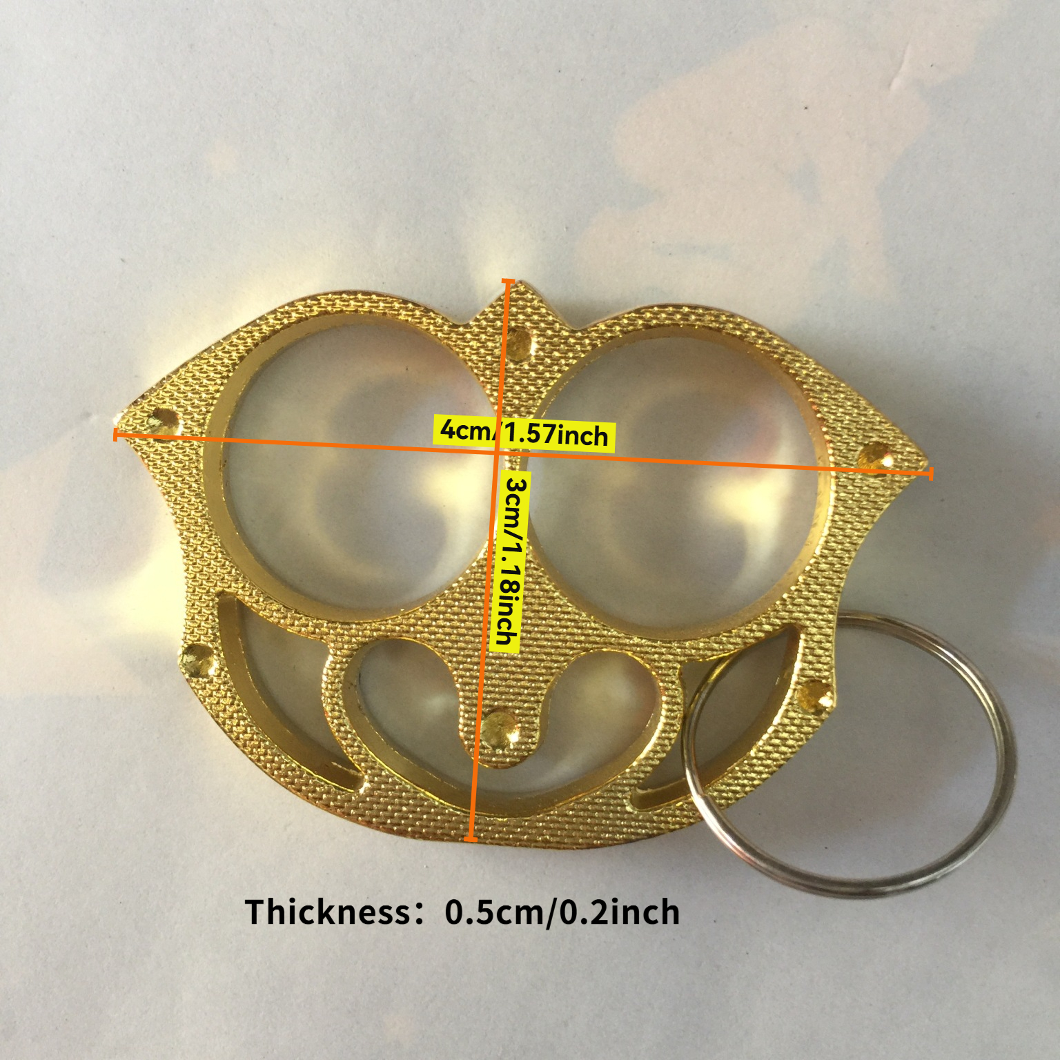 2pcs Two-finger Sloth Brass Knuckles YY-20200822-03