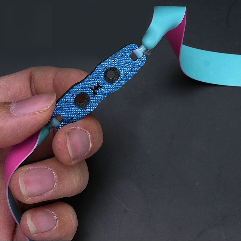 Blue/Pink Flat Latex Band