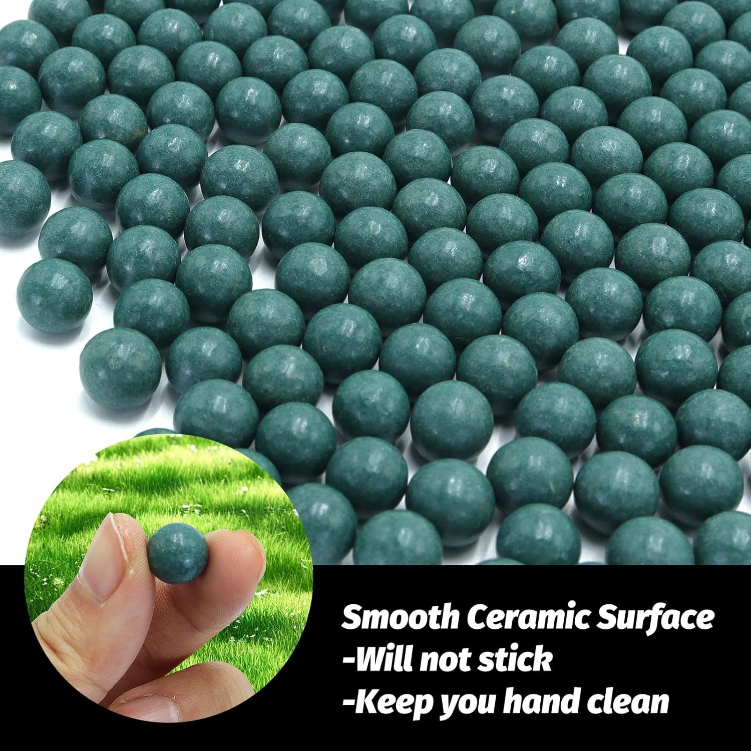 9mm-10mm Precision Clay Slingshot Ammo YY-Green9/10