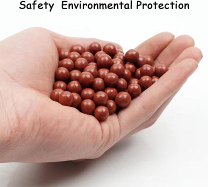 YUOUY 500pcs Outdoor Catapult Marble Ceramic Ball, Environmentally Friendly and Biodegradable Clay Ball