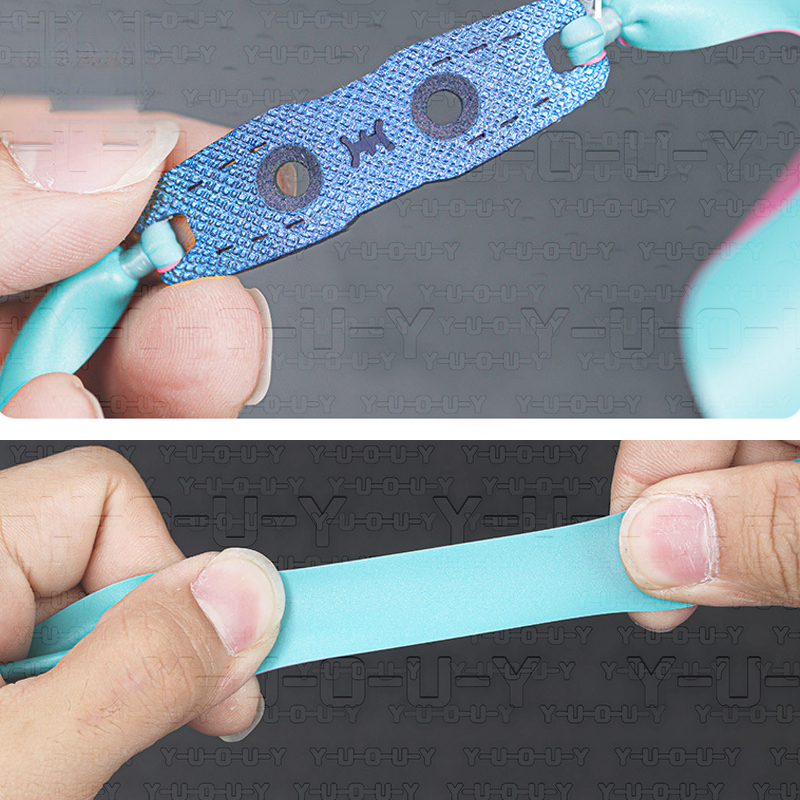 Blue/Pink Flat Latex Band