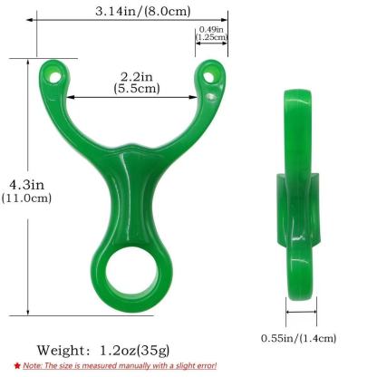 Resin Slingshot Compact and Easy to Carry YY-Green