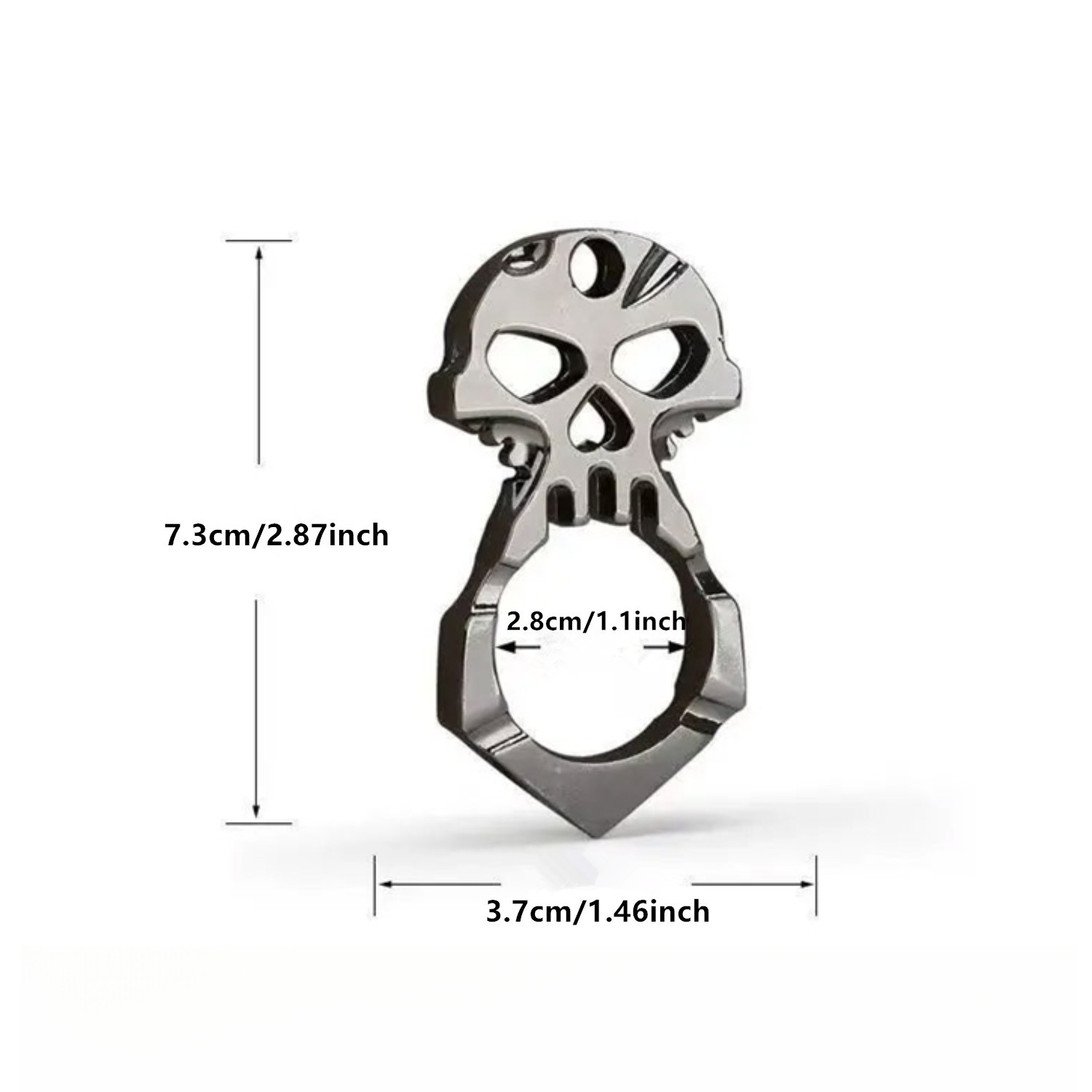 3pcs One-finger Skull Sticker Knuckles YY-02406280013