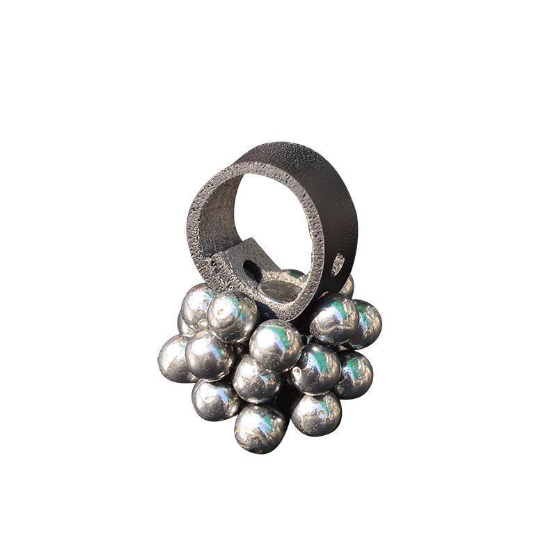 Strong magnetic pendant, slingshot force magnet, steel ball and iron attracting outdoor pendant, slingshot key buckle