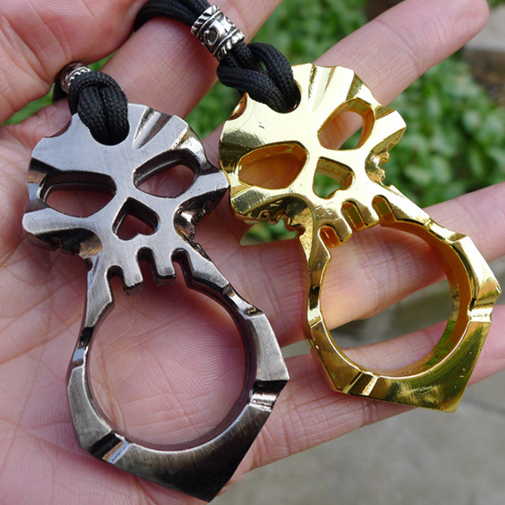 3pcs One-finger Skull Sticker Knuckles YY-02406280013