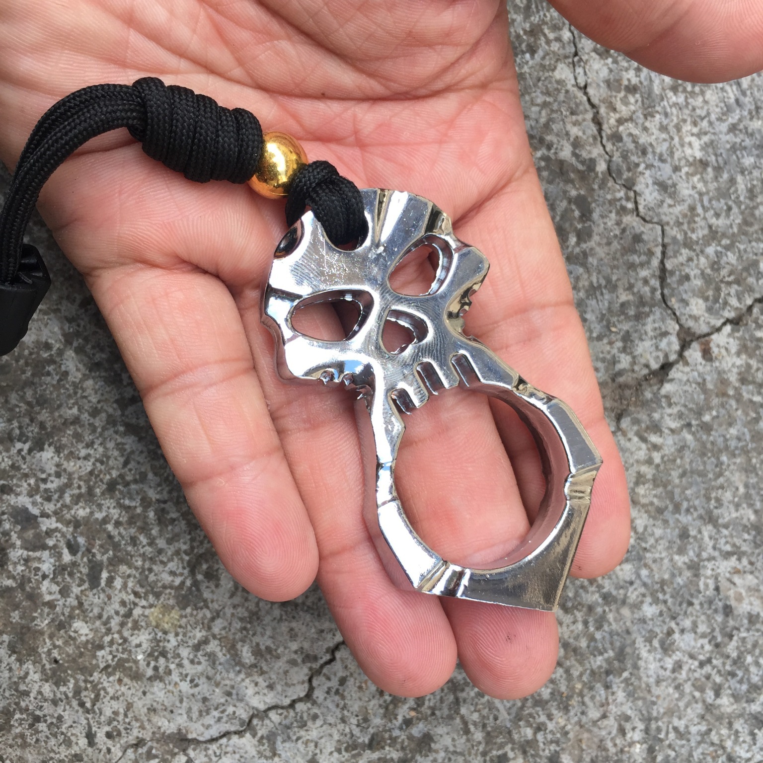 3pcs One-finger Skull Sticker Knuckles YY-02406280013