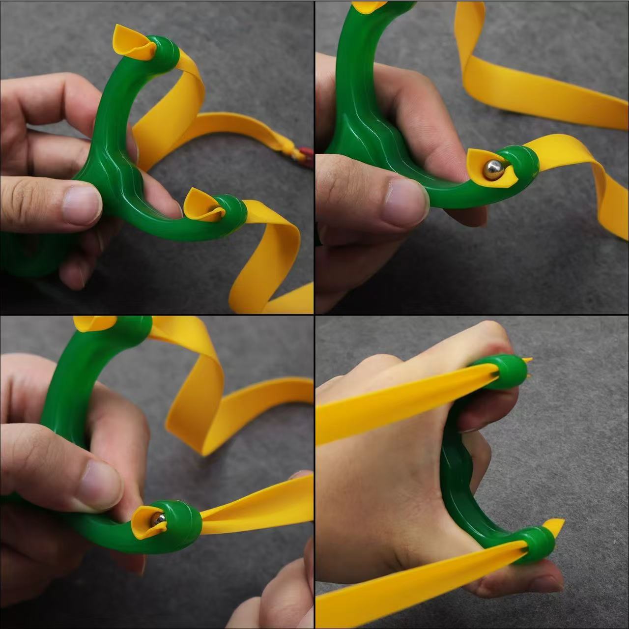 Resin Slingshot Compact and Easy to Carry YY-Green