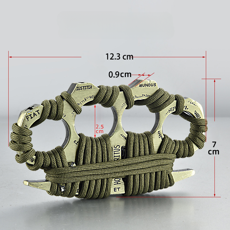 3pcs Full Rope Brass Knuckles YY-02406280011