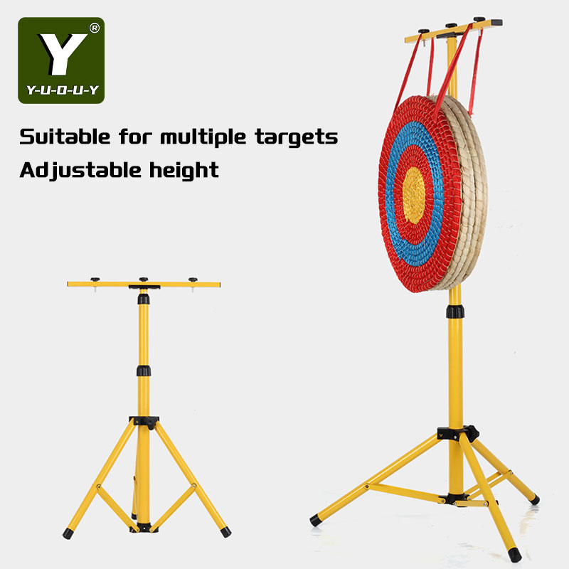 YUOUY Outdoor Archery Gear Recurve Bow with Round Straw Target Complete Shooting Practice Set, European Warehouse Stock