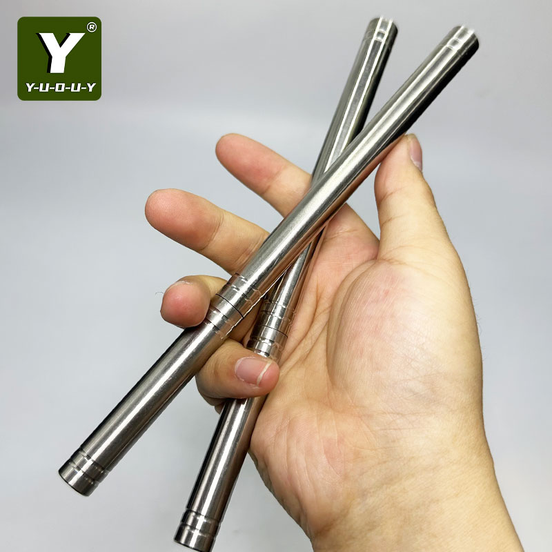 1 Set Lightweight Stainless Steel Outdoor Twist-Open Multi-Tool Rod 2pcs Packaged