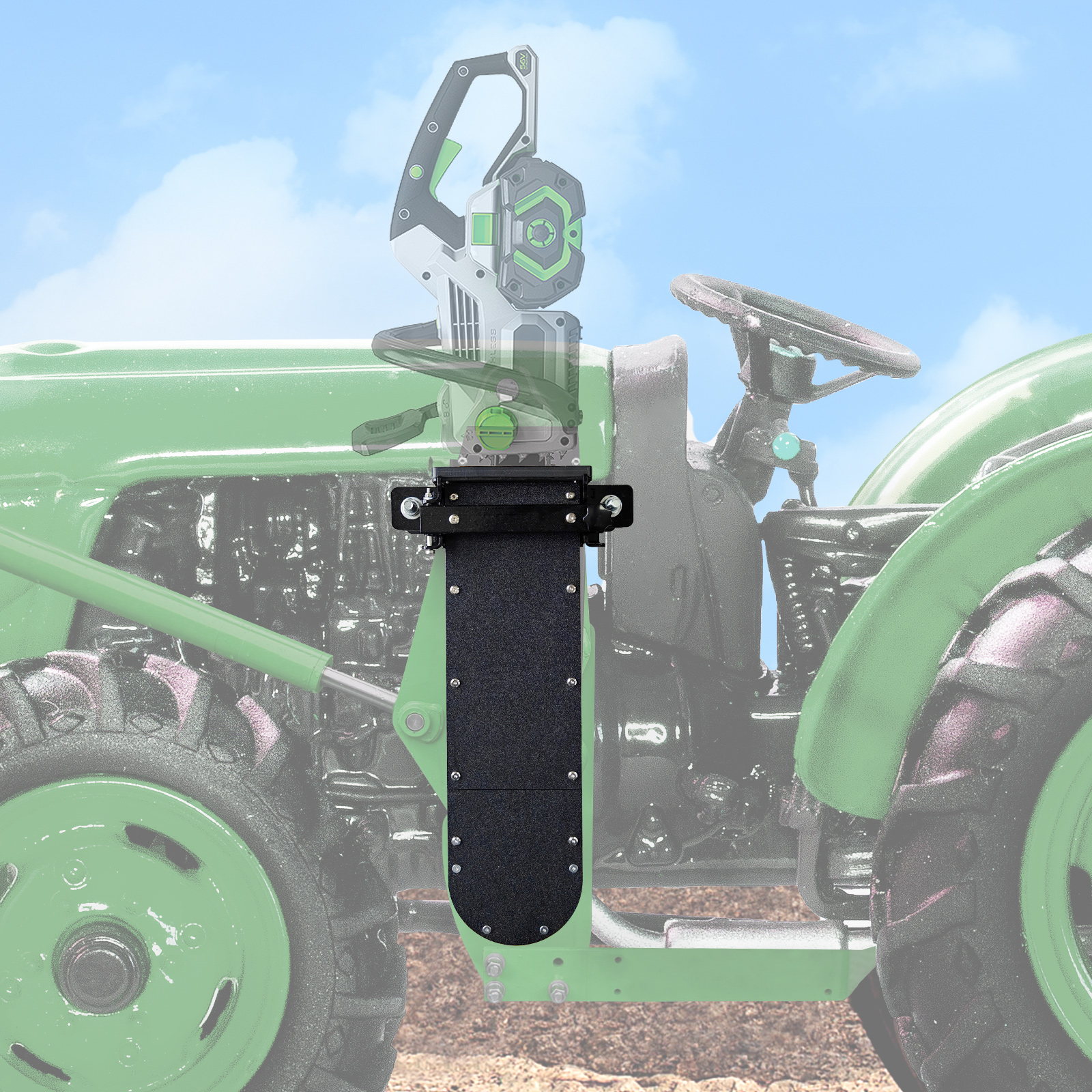 Heavy-duty Chainsaw Holder for Tractor