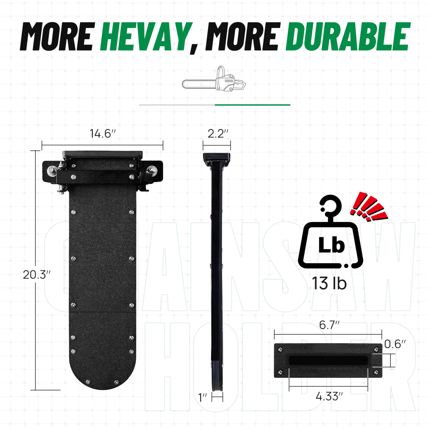 Heavy-duty Chainsaw Holder for Tractor