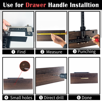 Aluminum Cabinet Hardware Jig